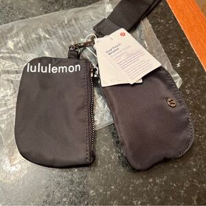 Lululemon Dual Pouch Wristlet Black NWT